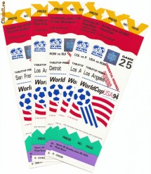 Biletele de la Meciurile Nationalei Romaniei la Campionatul Mondial World Cup 1994 foto
