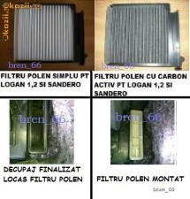 MONTEZ FILTRU POLEN LOGAN,SANDERO DIESEL SI BENZINA foto