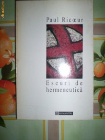 Paul Ricoeur-ESEURI DE HERMENEUTICA foto
