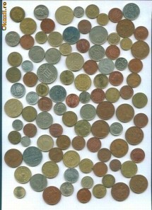 LOT 100 MONEDE STRAINE DIFERITE foto