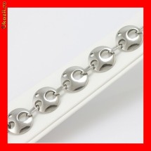 Bratara Dama Otel Inox Cerculete Lucioase BSS-256 foto