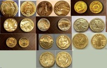 MOKAZIE LOT 10 MONEDE AUR NECIRCULATE - SE VINDE LA PRET FINAL !!! foto