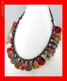 Lant Fantezie Accesorii Banuti Abalone Colorati Sic LFAN-017 foto
