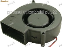 Ventilator turbina, 75x75x25 mm - 12 V/ 0,18 A-8386 foto