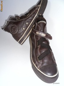 TENISI TENESI CONVERSE ALL STAR BROWN LEATHER! foto