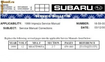 SUBARU T.I.S - Workshop Manual foto