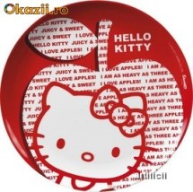 Farfurie plata melamina 24,5cm HELLO KITTY APPLE foto