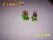 Set 4 figurine dragute pt. copii, dimensiune aprox. 4 cm. . foto
