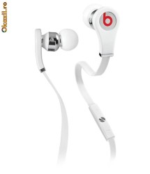 Casti Monster Beats by Dr. Dre Tour ControlTalk Albe - Garantie foto