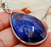 PANDANTIV  DICHROIC GLASS FATETAT-ARGINT 925-PROMOTIE DE PRIMAVARA foto
