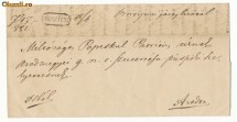 RFL ROMANIA TRANSILVANIA 1851 plic oficial cu stampila prefilatelica  austrica din Ineu judArad - BOROSJENO foto