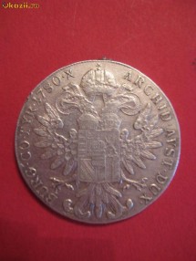 MONEDE ROMANIA - AUSTRO - UNGARIA - TALER 1780 - ARGINT foto