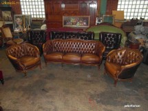 Salon Louise Plilippe stil Chesterfield.  REZERVAT, VA ROG NU LICITATI! foto