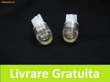LED , Leduri W5W T10 1 smd high power cu lupa foto