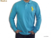 Tricou Ralph Lauren- maneca lunga- turcoaz XXL foto