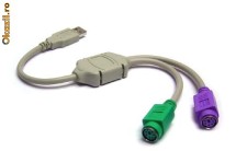Adaptor USB la PS2 pentru mouse si tastatura foto