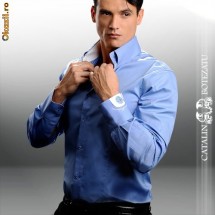 Camasa Catalin Botezatu - Clock Shirt - Albastru [Cod: CBCB003] foto