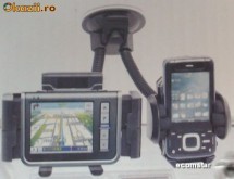 SUPORT AUTO CU BRATE AJUSTABIL PENTRU GPS PDA, TELEFOANE GSM foto