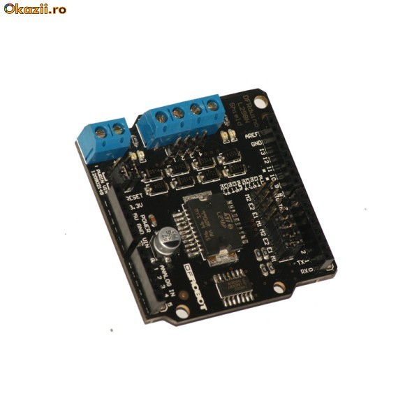 Arduino motor shield L298 foto mare