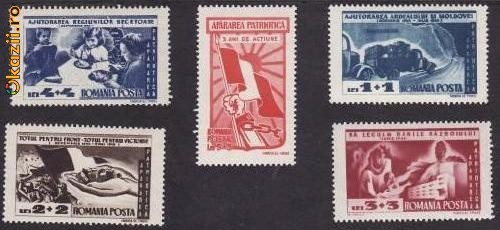 Romania 1947 - Apararea patriotica - 5v.neuzata foto mare