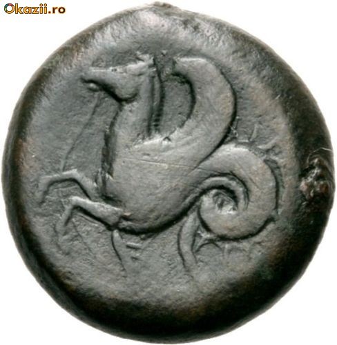 DIONYSIOS I 405---367 IDH. AE-19. ATENA SI HIPPOCAMP foto mare
