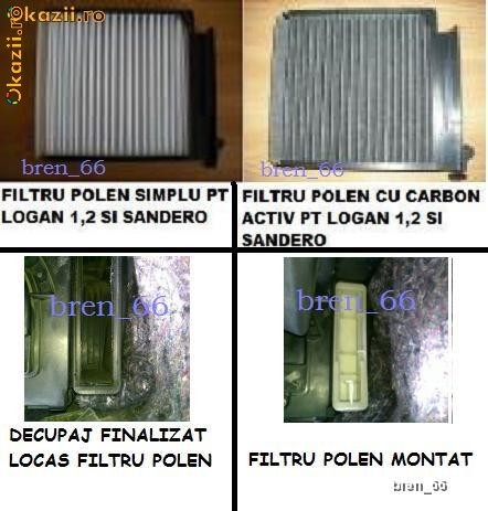 MONTEZ FILTRU POLEN LOGAN,SANDERO DIESEL SI BENZINA foto mare