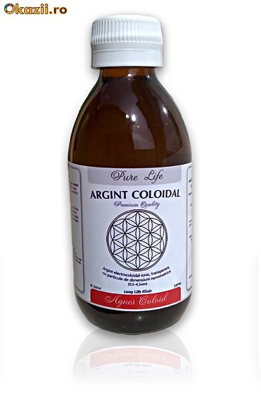 ARGINT COLOIDAL Pure Life 200 ml foto mare