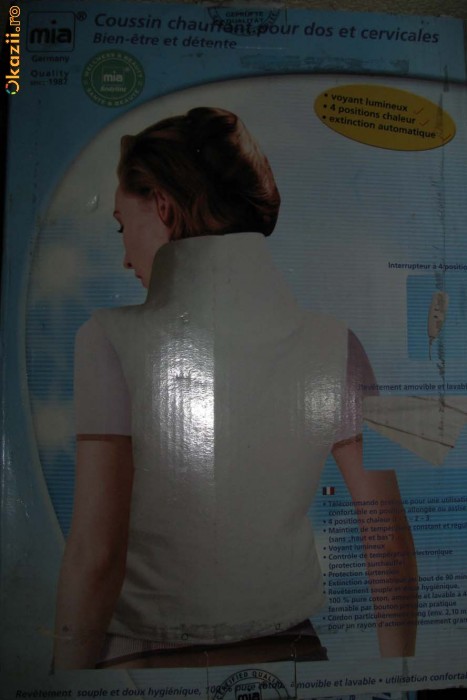 Corset electric cu incalzire (perna de spate cu incalzire) foto mare