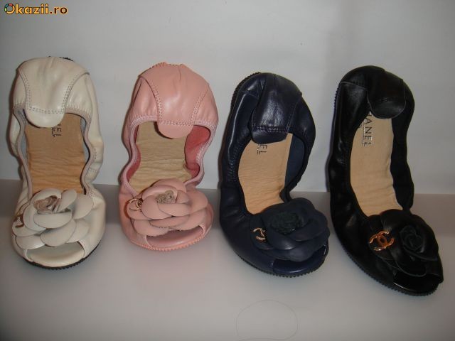 BALERINI  CHANEL  CLASSIC  (din piele) foto mare