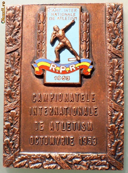 5.097 CAMPIONATELE INTERNATIONALE DE ATLETISM OCTOMBRIE 1953 69/49mm foto mare