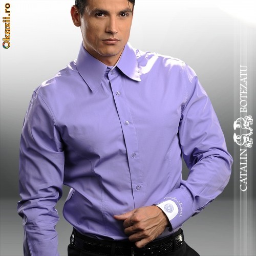 Camasa Catalin Botezatu - Clock Shirt - Mov [Cod: CBCB006] foto mare