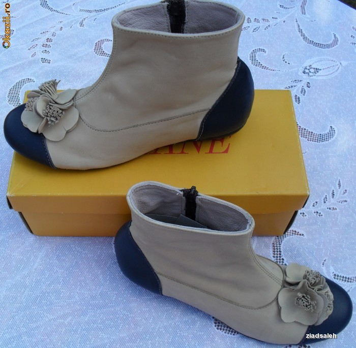 BOTINE DIN PIELE foto mare