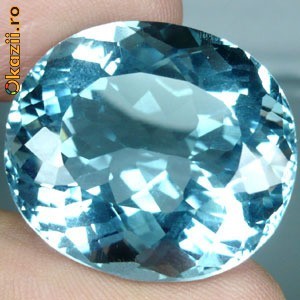 Aquamarine Natural 31.99 carate 19.2 x 21.5 x 13 mm foto mare