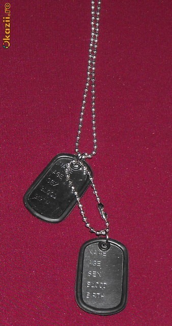 Placute de identitate (Dog Tag) foto mare