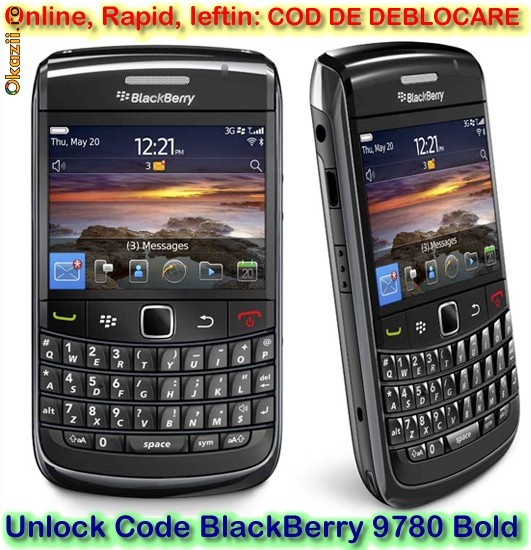 DECODARE BLACKBERRY BOLD 9780 ONLINE, PE IMEI *** RAPID SI IEFTIN *** Trimit codul pe mail, Y, Skype etc. *** PRET PROMOTIONAL *** foto mare