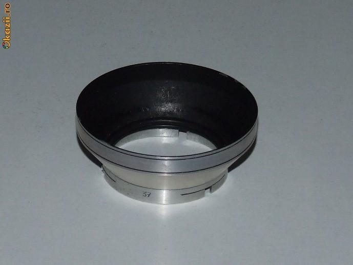 PARASOLAR - LENS HOOD - 37MM  - PUSH FIT SLIP ON - GERMANY - METALIC - DE COLECTIE - FFF RAR!!! foto mare