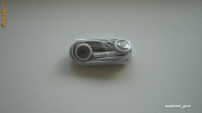 Casti + microfon Apple iPhone 3G 3GS 4 iPod MP3 iTouch foto mare