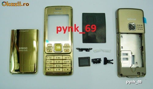 CARCASA NOKIA 6300 GOLD foto mare