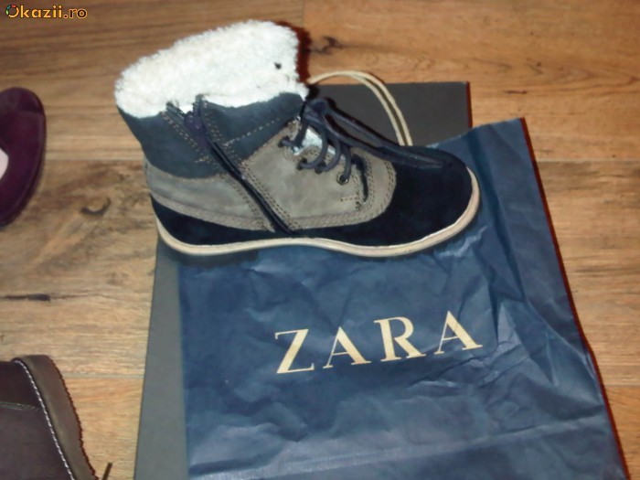 ghete ZARA kids DE PIELE IMBLANITE NR.32 foto mare