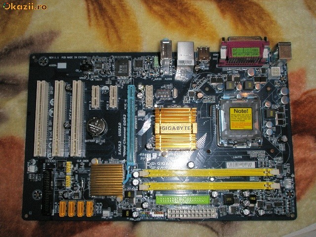 PLACA DE BAZA SOCKET 775 GIGABYTE P31-ES3G(PIESE PC.DESKTOP.) foto mare