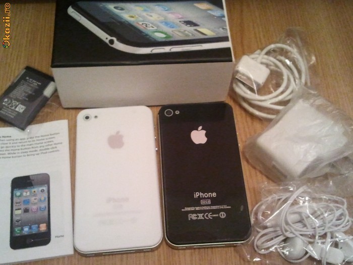 Replica/copie IPHONE 4 dual sim TV (cu logo apple) - NOI foto mare