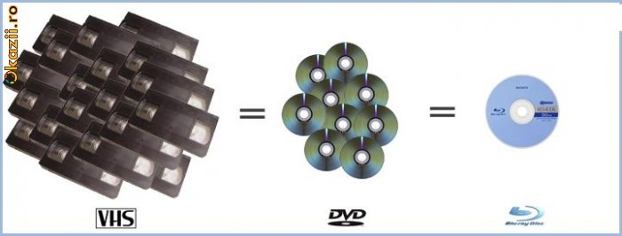Casete VHS sau orice informatie video de pe hdd pe DVD sau Blu-ray foto mare