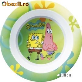 Bol melamina 17,5 cm SPONGE BOB. foto mare