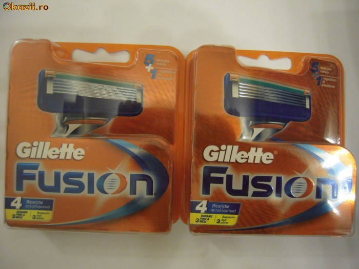 REZERVE GILLETTE FUSION- SET 4 BUC. foto mare