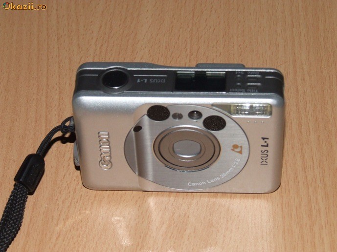 CANON IXUS L-1 + HUSA ORIGINALA - APARAT PE FILM TIP IX-240 APS - NOU - DE COLECTIE foto mare
