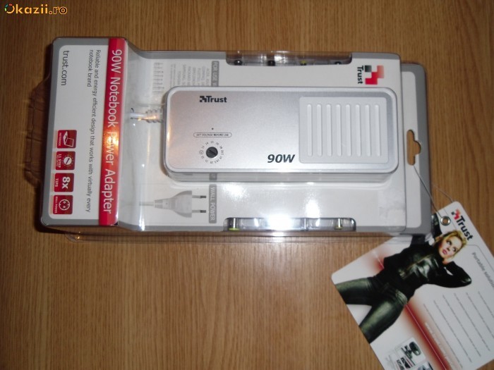 Adaptor laptop Trust foto mare