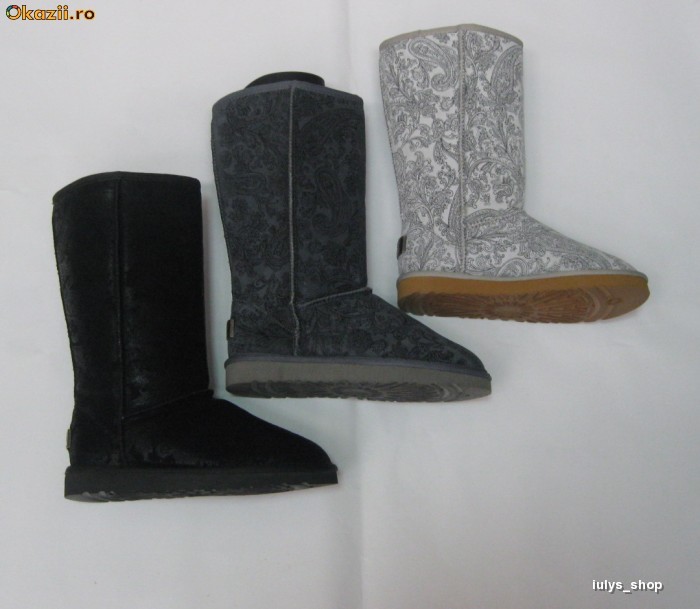 CIZME UGG AUSTRALIA BAROQUE IMBLANITE 3 CULORI TRANSPORT GRATUIT SAU DOAR 9.9 LEI PRIN FAN COURIER +CADOU IN VALOARE DE MAXIM 10 LEI foto mare