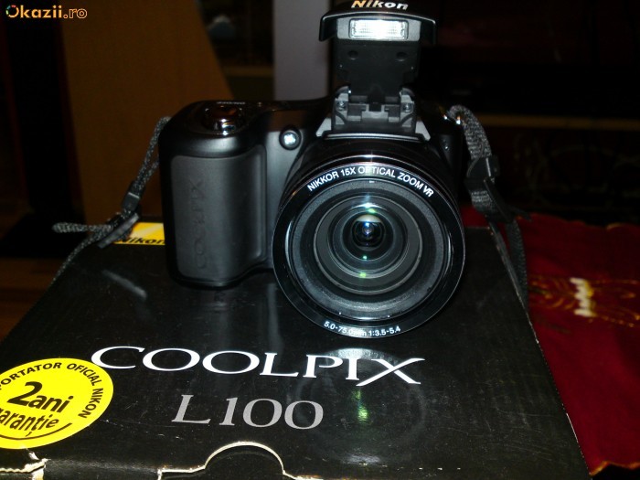 Nikon Coolpix L 100 + Geanta + Card 4G foto mare