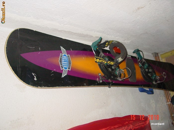 Placa de snowboard BURTON tip carve cu legaturi hard foto mare