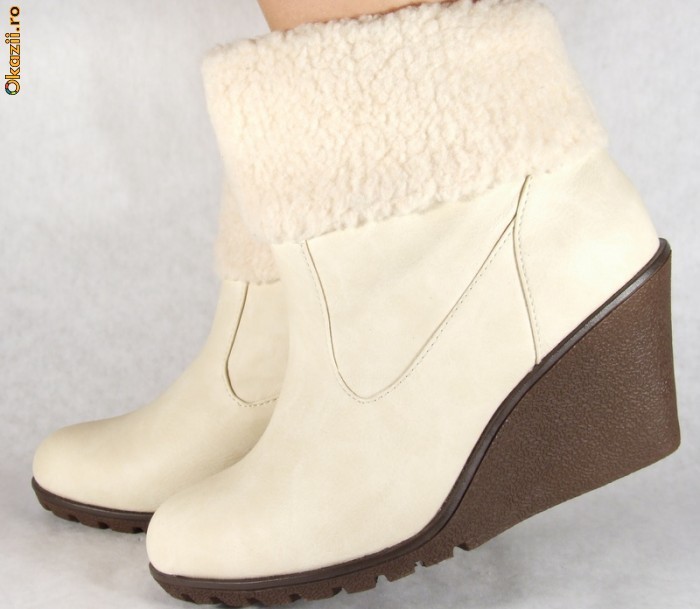 Botine dama/dame/femei casual cu platforma (cod LE96377) foto mare